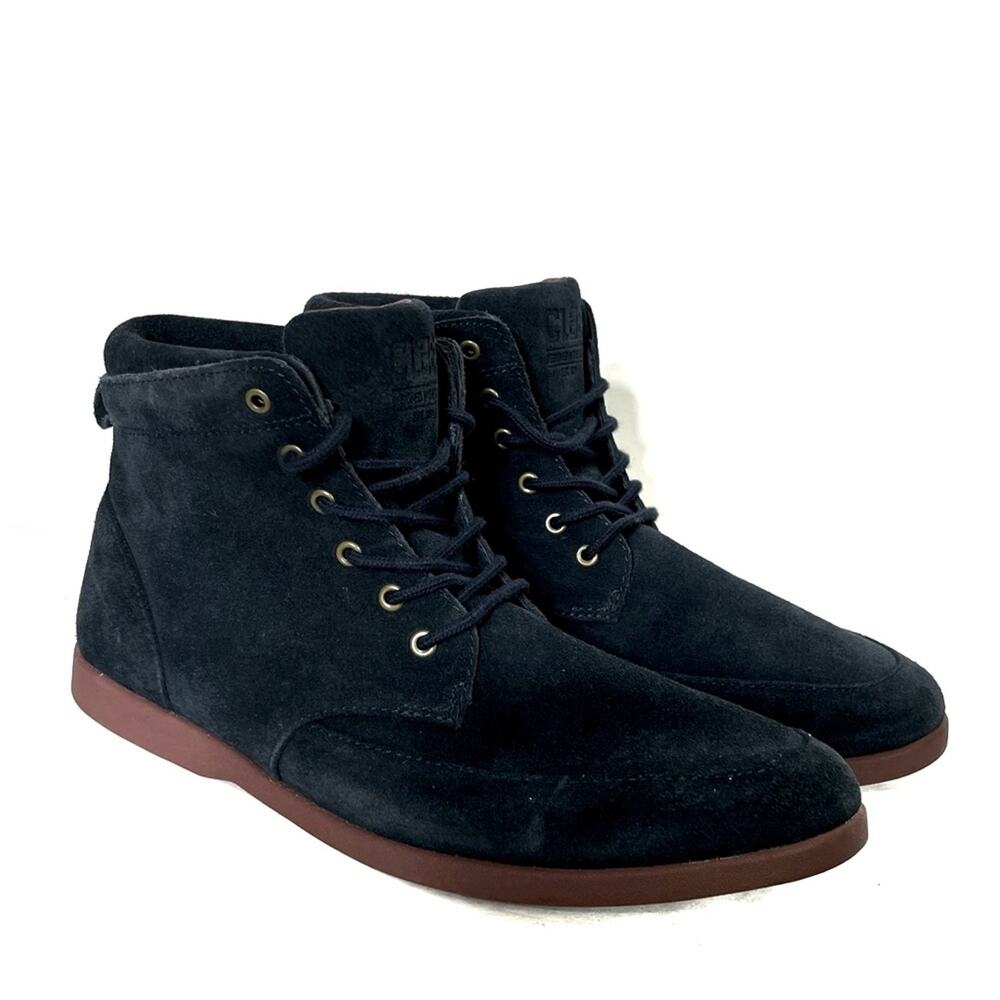 Clae Hamilton Navy Suede Sneaker Size 8 EUC